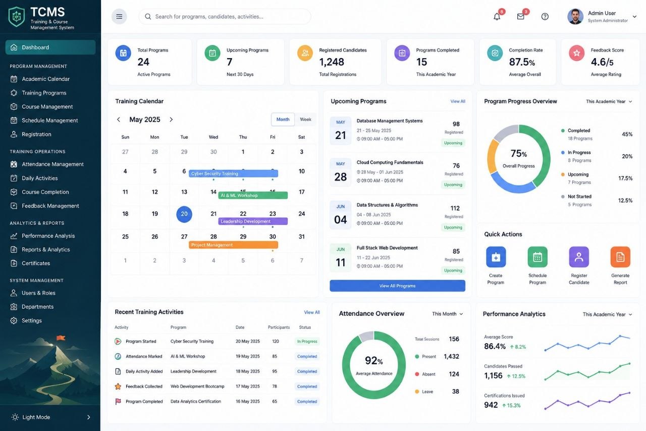 TCMS — Training Calendar & Course Management System